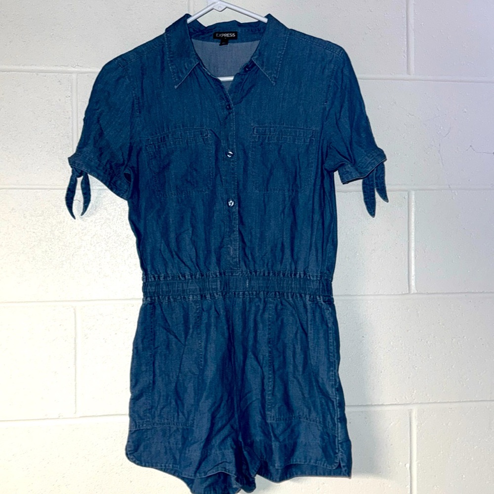 NWOT! Express Denim Romper